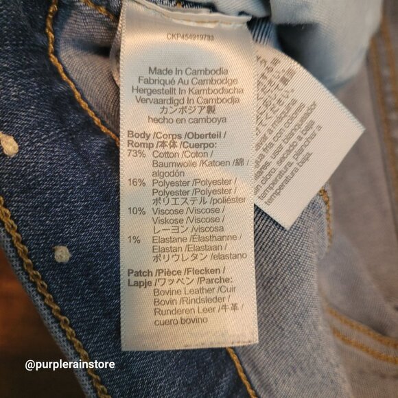 Madewell Jeans 28 Skinny 10" High Rise Leavitt Wash M6234 Tummy Control Stretch - Picture 5 of 13